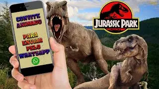 Convite Animado Jurassic Park | Convite para enviar no whatsApp
