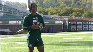 Ohio Football 2023 - Catch and a Convo (WR Tyler Walton)
