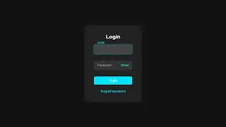 Stylish Login Form with Show Password and Forgot Password Option using HTML, CSS, and JavaScript
