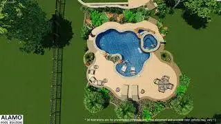 Custom Pool Design By: Alamo Pool Builders
