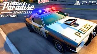 Burnout Paradise Remastered (PS5) 4K HDR 60FPS - Cop Cars Gameplay