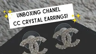 UNBOXING OF CHANEL CC CRYSTAL LOGO EARRINGS | Michelle Orgeta