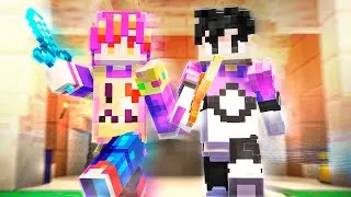 Clutching with TrainerDario in Hypixel Bedwars (Handcam!)
