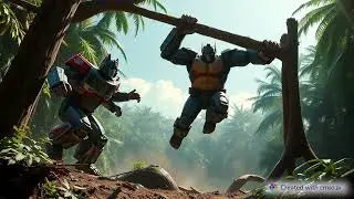 Unleash the Titans Optimus Primal vs Megaprimatus Kong in Epic Jungle Battle
