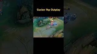 Gusion 9999 iq outplayed ☠️#mlbb #gusion #1hp #outplayed #mobilelegends