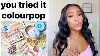HONEST Colourpop x Candy Land Collection Swatch Test & Review / Candy Castle Palette/ Brown Skin