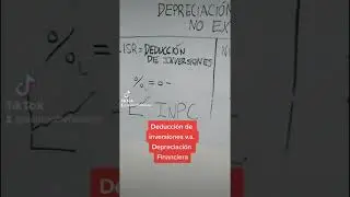 Depreciaci&oacute;n Contable V.S. Deducci&oacute;n de Inversiones #Depreciacion #ISR