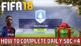 FIFA 18 | Daily FUTmas SBC #4 | FREE 25k pack! | CHEAP & EASY