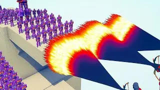Robot Army vs Fire Archers | Epic Battle Simulation 🔥GIANT SKELETON + ARMY vs EVERY GOD -