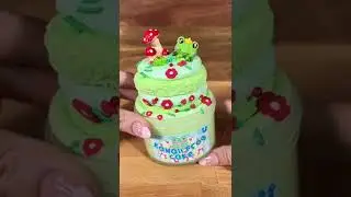 Make A Kawaii Frog Cake Slime! 🐸