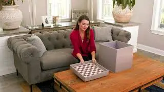 Multi Purpose Storage Ottoman Foldable Square Footstool | Organizeme