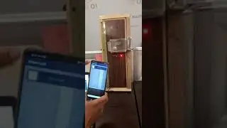 Solenoid door lock controlled with smartphone