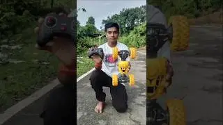Yellow Remote Control Racing Moka Car Review 🚘 #shorts