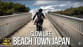 NEAR KAMAKURA JAPAN 4K ASMR Walk - Japan's Slow Life Beach Town: Tsujido【4K HDR】
