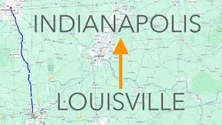 Louisville Kentucky to Indianapolis Indiana Driving Road Trip 4K