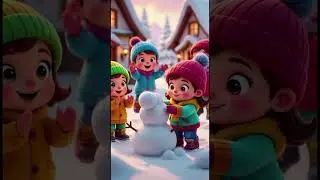Little Kids Playing in the Winter ❄️ | Happy Kids Song