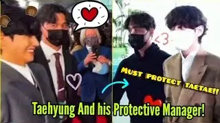 Taehyung and his Protective Manager/Bodyguard | BTS Manager is whipped for Taehyung