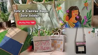 Affordable Jute Bags & folder || Sustainable & Eco-friendly , Starting price ₹100 only #bengalivlog