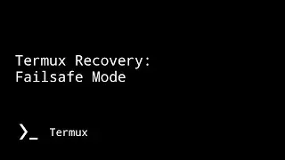 How to access failsafe mode - Termux
