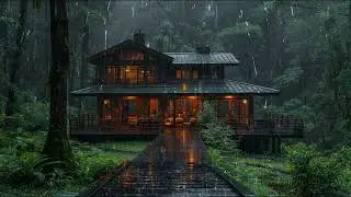 Глубокий сон за 5 минут! 🌧 Сильные дождь звуки на крыше | ASMR для бессонницы и расслабления