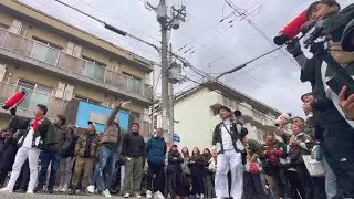 【 杭全のだんじり 仲ええな〜！止まらない花、終われない遊び 時間おしてたな〜！】平野区 杭全神社 注連縄上げ しめ縄奉納 流町 地車
