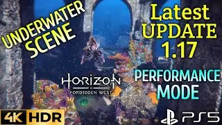 Underwater Graphics Scene Horizon Forbidden West Update 1.17 Performance Mode Gameplay PS5 4K 60FPS
