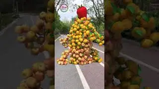 Create humanoid fruit characters🍏🍉 stand up, walking and touching🤯... 3D special effects