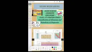 NCERT CLASS 11 PERIODIC CLASSIFICATION | PART-8| PERIODIC TREND IN CHEMICAL PROPERTIES| #cbse #kvs 👍