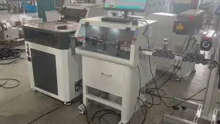 Cable cutting stripping machine with laser printer.(Laser marking)