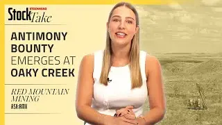 Обломки горных пород, полученные компанией Red Mountain Mining, содержат большое количество сурьмы.