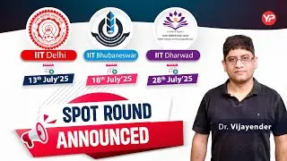 Opportunity for low scorers | IIT's M.tech Spot round started 2025
