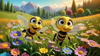 Three Little Bees Buzz and Spell | Spelling Song for Kids | Fun Bee Rhyme and Alphabet Learning