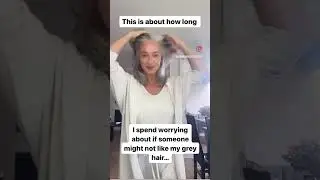 Don&rsquo;t worry what other people think of you! #grayhairdontcare #greyhair