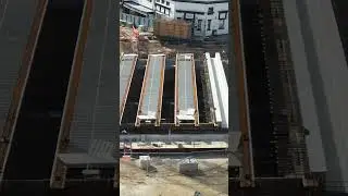Greek Street Railway Bridge Replacement Project Stockport | New Bridge Beams #railwaybridge #railway