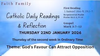 Today&rsquo;s Catholic Mass Readings and Gospel Reflection &ndash; Thursday, January 22, 2026
