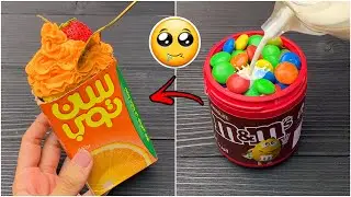 جربت طبخات المشتركين الغريبة بمكون واحد 😋!كريمة كيك بالسنتوب 😱!!