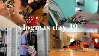 vlogmas day 19 | getting christmas nails, organizing, playing board games, and dogs!