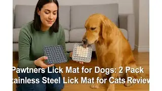 🐶 Pawtners Lick Mat for Dogs: 2 Pack Stainless Steel Lick Mat for Cats Review 🐶