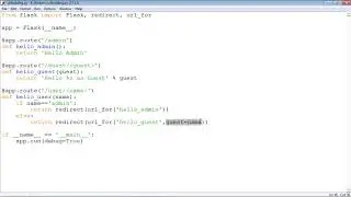 Flask Framework - URL Building