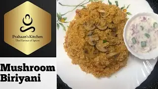 Mushroom Biriyani | Pressure Cooker Mushroom Biriyani