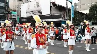 2024.12.21 嘉義市國際管樂節踩街遊行 CHIAY CITY BAND FESTIVAL - 北一女中樂儀旗隊 Taipei First Girls High School #北一女樂儀隊
