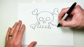 How to Draw Skull and Crossbones!