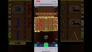 Small stakes bonus win on eye of Horus #casino #onlinegambling #onlinecasino #slots please subscribe