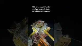 dark scary night in oil rig?#shorts