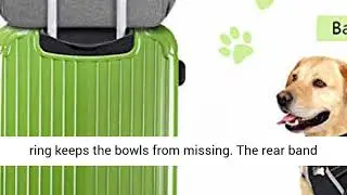 Dog Travel Bag, Week Away Dog Supply Tote Bag,