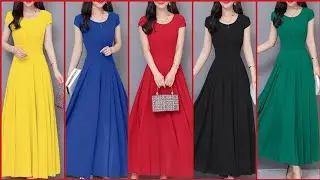 Gorgeous Fabulous And Elegant Stylish High Waist Simple Plain Maxi Design 2019 /20