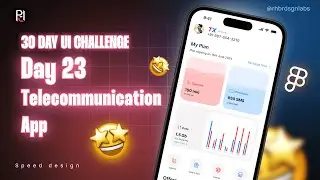 30 Days UI Challenge | Speed Figma Tutorial | Day 23 Telecommunication App