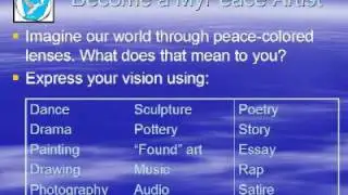 The MyPeace Project - Imagining Peace Through Art