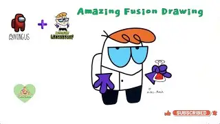 Mini Crewmate Among Us x Dexter of Dexter&rsquo;s Laboratory &ndash; Genius Fusion Drawing!