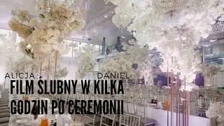 Młodzi zobaczyli swój film ślubny już kilka godzin po ceremonii!